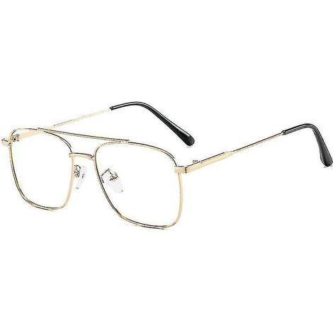 Blaulichtfilterbrille, Retro-Metallrahmenbrille für Damen und Herren, allgemeine Schutzbrille, komfortabel (1/5)