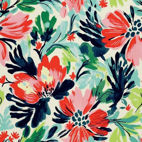 Tela decorativa para exteriores Oxford - Flores - DX2168 (1/5)