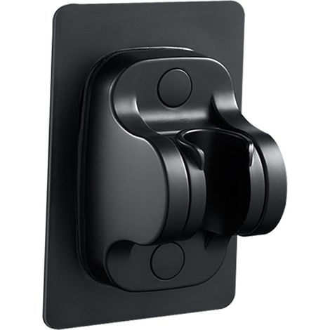 Support de Douche Mural Sans Perçage Support de Pommeau de Douche à Main Réglable pour Salle de Bain Hôtel(noir)