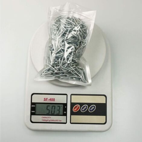 Clou en U pour Grillage 500g(Environ 350 pièces), 25mm Crampillon Cloture Galvanisés, Agrafe Grillage pour Grillage Cloture, Grillage a Mouton, Piquet Cloture Grillage (1/3)