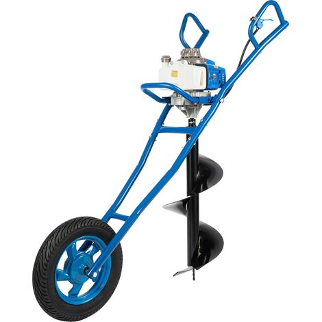 Gojoy – Tarière thermique 63cc – Moteur 2 temps – Foret 11 pouces pour terrains accidentés – Démarrage à main – Faible consommation de carburant