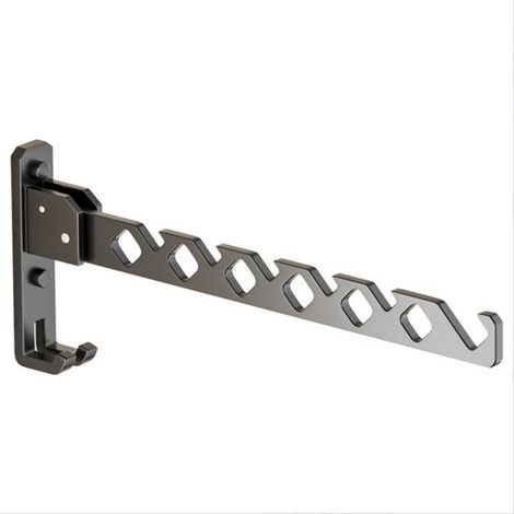 Clothes hanger - 34 cm x 13 cm - 15 kg load capacity - Sturdy and durable - Space-saving folding function / Clothes rod / Wall hook / Folding hook / Hanging system (1/3)