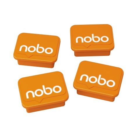 Nobo Magnet 1905327 18x22mm orange 4 St./Pack. (1/2)