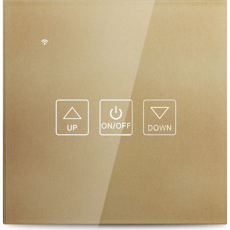 Interrupteur Variateur Intelligent Wi-Fi avec Panneau en Verre, Commande Vocale, Compatible L'application Google Home, Fonction de Programmation (1/5)