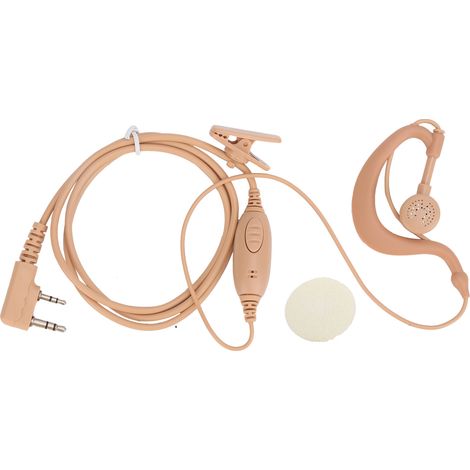 Kit oreillette micro HF écouteur avec crochet d'oreille type K universel et bouchon compatible Baofeng (1/5)
