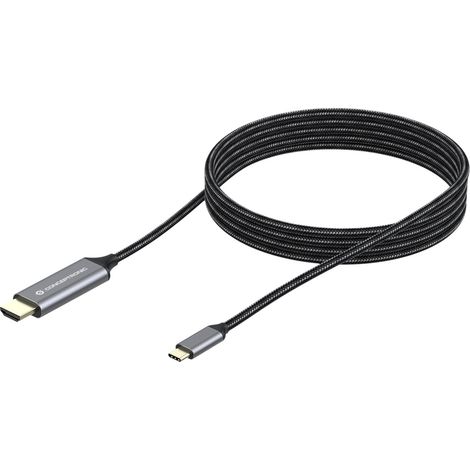 Conceptronic ABBY10G cavo e adattatore video 2 m USB tipo-C HDMI Grigio (1/5)