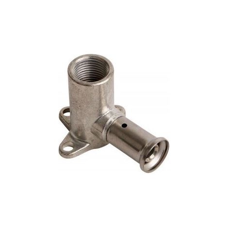 2P gomito 90° con flangia ø26x3/4"F ottone a pressare 2P2605
