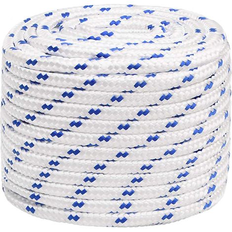 Corde de bateau, Corde de Chanvre, pour la Décoration, le Bricolage, le Jardinage Blanc 16 mm 25 m Polypropylène OIB6357E (1/5)
