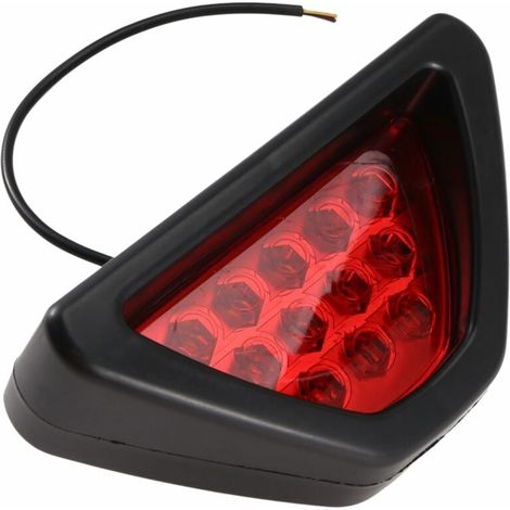 Feux Arrière F1 Style 12 LED Troisième Feu Stop Stroboscope Lentille Rouge DRL Antibrouillard (1/4)