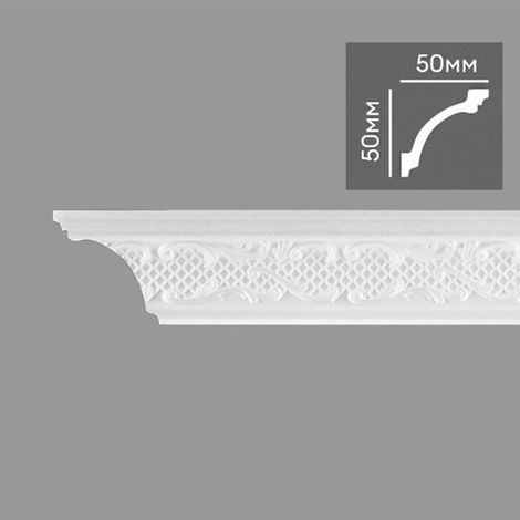 € 0,99ml STOCK Pacco da 110ml di cornice decorativa in polistirene compatto XPS 50X50mm D120/70