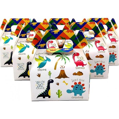 24 pack sacs de dinosaures sacs de papier sacs de papier-cadeau de bonbons Pouch-cadeau enfants Forfait Forfait pour thème Décorations de graduation Fournitures d'anniversaire Jeu d'anniversaire (1/5)