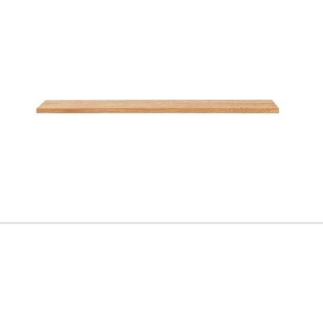 Etagère mural coloris chêne massif huilé - Longueur 110 x Hauteur 3 x Profondeur 20 cm (1/5)