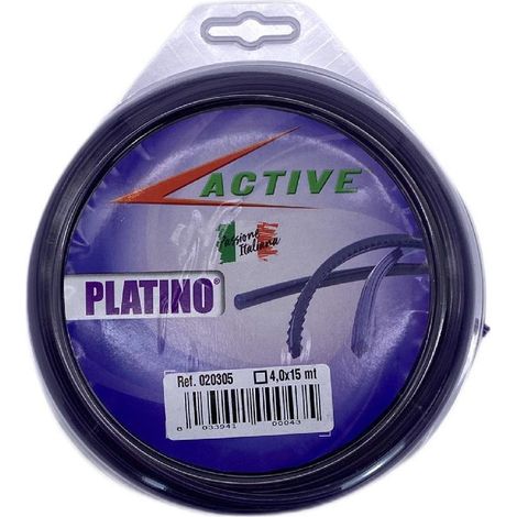 Filo decespugliatore professionale "Platino" in nylon per utilizzi gravosi e intensi -3.3 mm 15 mt / Seghettato (1/4)