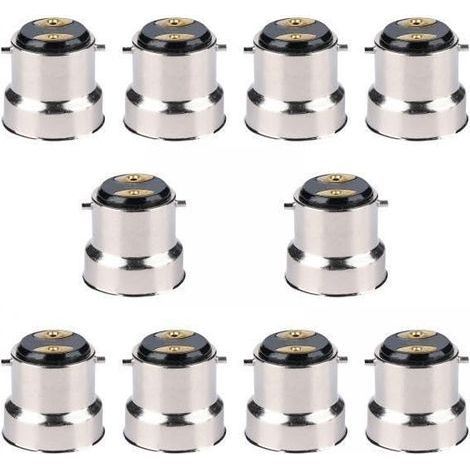 Lot de 10 Douilles de Lampe E27 Vers B22, Douille de Base de Lampe, Support de Lampe Convertisseur (1/5)