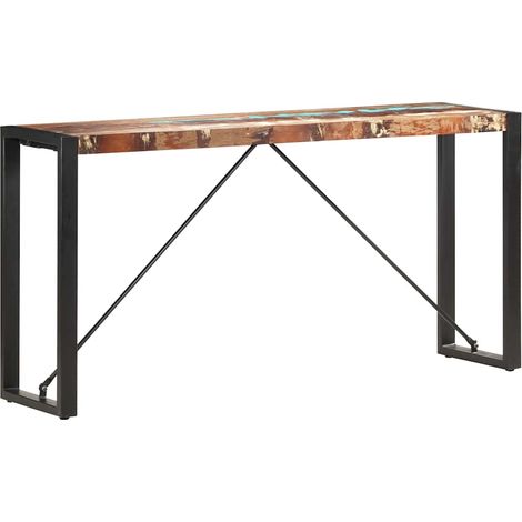 vidaXL Table console 150x35x76 cm Bois de récupération massif (1/5)