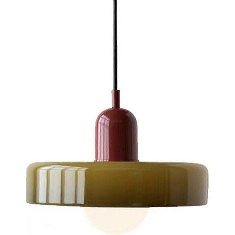 Pendelleuchte aus Glas, dekorative Heimlampe, Beleuchtungsleuchten A-Grün (1/5)