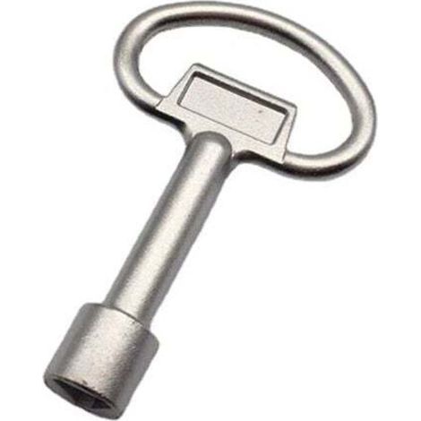 LAOYE Cle Triangle Poubelle Clé Poubelle Jaune Triangulaire Clef Triangle à Douille en Métal pour Compteur Gaz Ascenseurs Armoire Electriques Coffret