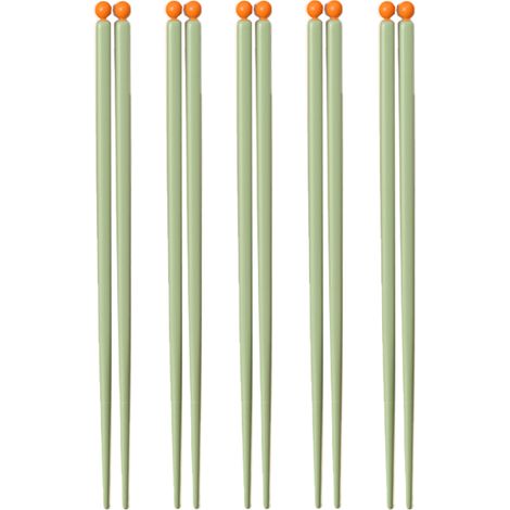 Chopsticks - 24 cm - Reusable - For Asian Cuisine - Kitchen Dining Set - 5 Pairs (1/5)