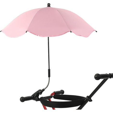 Fuleadture Sombrilla para silla con abrazadera parasol para silla de ruedas de bicicleta con montaje declip en sillas de playa Sillas de ruedas Silla no incluida (1/4)