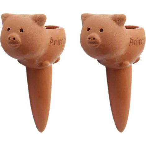 Piquets d'arrosage en terre cuite pour plantes de petite et moyenne taille, paquet de 2 (1/4)