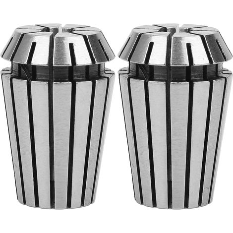 Lot ER20 6.5mm 2 pièces pince de serrage pour fraisage CNC tour à grande vitesse, tige d'extension 1/2 (1/5)