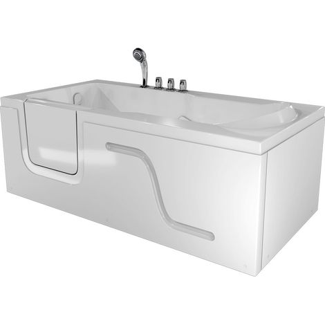 Seniorenwanne mit Tür S17-TH-R 75x150cm (1/5)