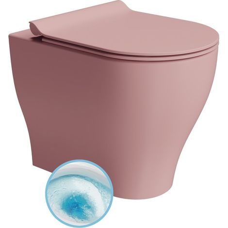 Cuvette TONO, Geniusflush, 36x53cm, siphon S/Siège P, blush double mat (1/3)