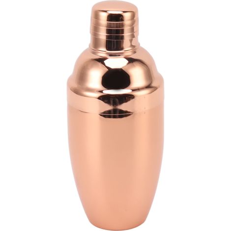 Cocktailshaker aus Edelstahl für Barkeeper, geeignet für Mixgetränke, Milchtee und andere Getränke, Roségold (1/5)