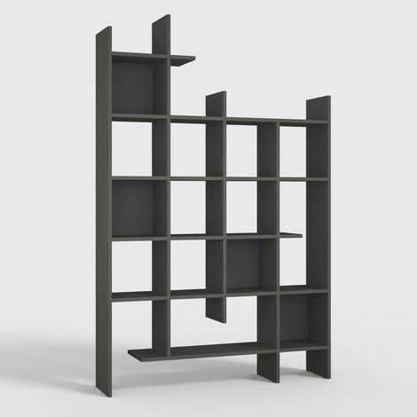 Wandregal Manco – Modernes Design-Bücherregal - Anthrazit
