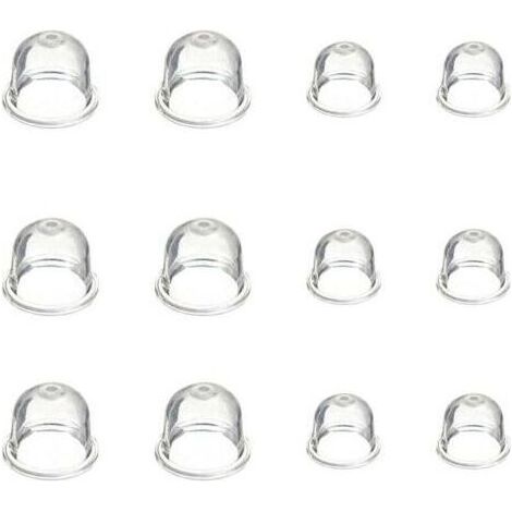 Ampoule Amorce Carburateur - 19 mm et 22 mm - Pour Débroussailleuse Tronçonneuse Souffleur Tondeuse - 12 Pièces (1/4)