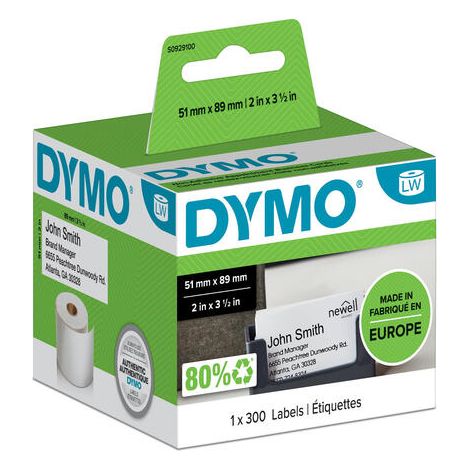 Tarjetas de identificación/cita DYMO, S0929100 (1/4)