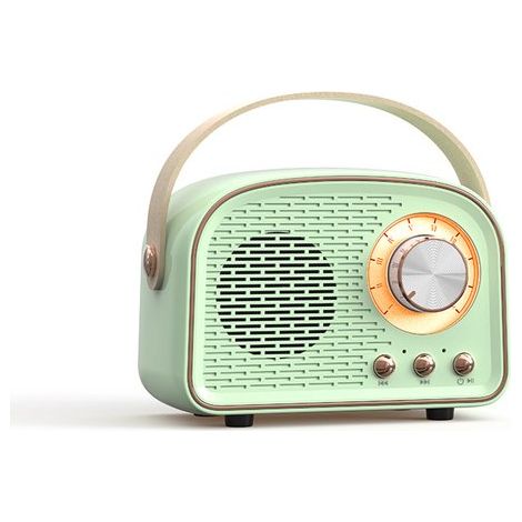 Altavoces Bluetooth retro，altavoces inalámbricos vintage，compatibles con emparejamiento TWS/unidad USB/tarjeta TF/AUX para el hogar (1/5)