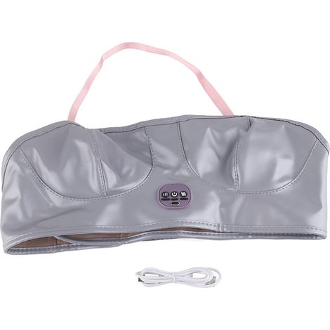 Appareil de Massage Vibrant pour Poitrine, Massage Thermique et Galbe - Rechargeable Gris Argent (1/5)