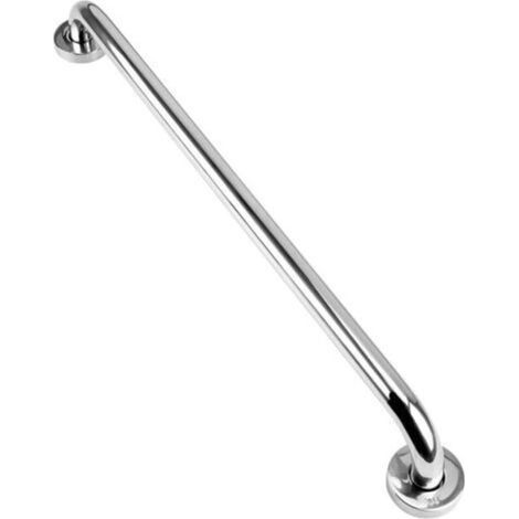Haltegriff fürs Badezimmer, 60 cm, Edelstahl 304, mit Sicherheitsgriff und Gegengewicht, verchromt, für Dusche, WC, Küche, Schlafzimmer, verdeckte Schrauben, Wandmontage (1/5)
