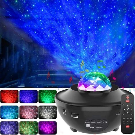 Filiyano – Lampe spatiale projecteur d – Veilleuse galaxie / Lampe spatiale projecteur d'étoiles avec haut-parleur Bluetooth, su (1/5)