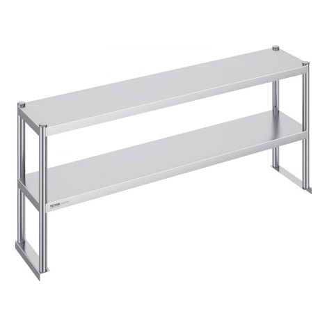 Scaffale a Doppio Piano 305 x 1524 x 600 mm Scaffale in Acciaio (1/5)