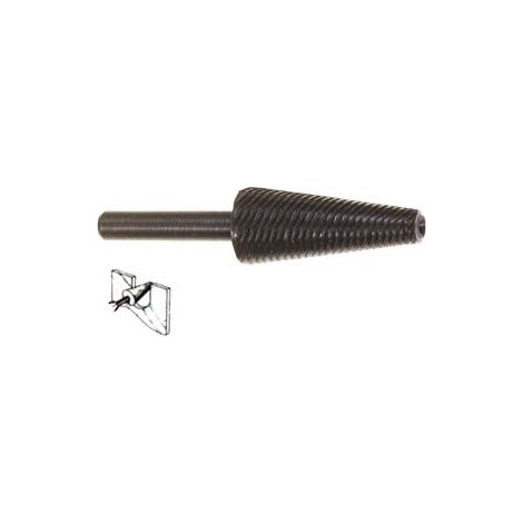 FRESA-LIMA CONICA ROTATIVA PER FERRO- - codolo mm.6 per trapano PG 422.00 - 5 blister PG