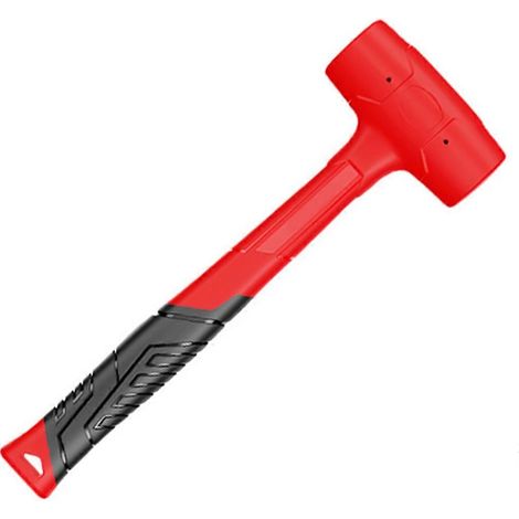 Marteau en caoutchouc double face, compatible avec le travail du bois, manche isolé, poignée antidérapante, poids 450 g (1/5)