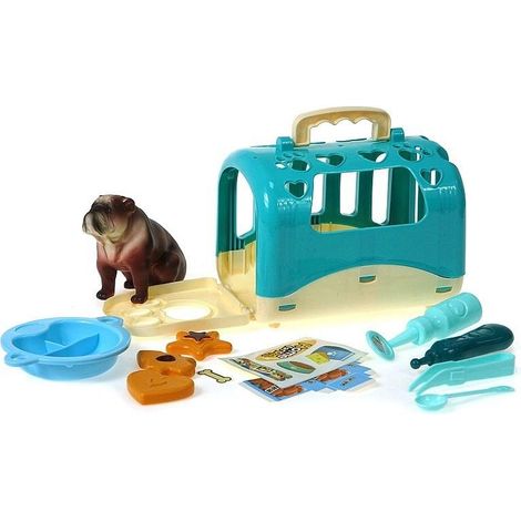 Cane con trasportino e accessori