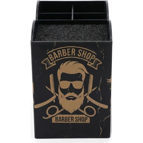 Blumentopf für Friseurscheren, Ständer, Organizer, schwarz (1/5)
