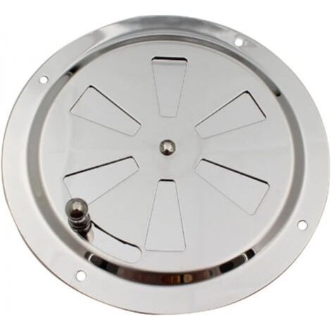 Griglia di ventilazione rotonda, presa d'aria regolabile, ingresso e uscita dell'aria in acciaio inossidabile