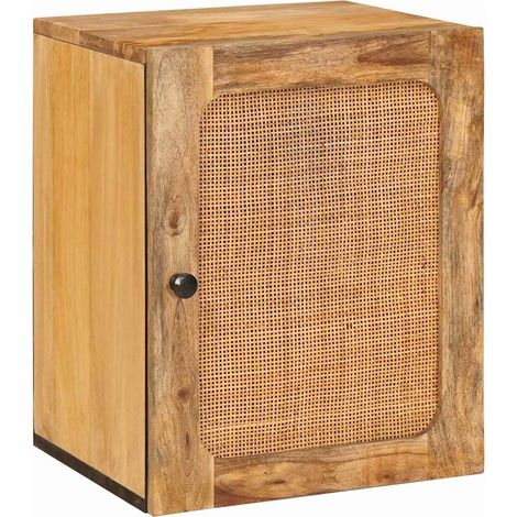 Bathroom Hanging Cabinet Brown 38 x 33 x 48 cm Solid Mango Wood vidaXL