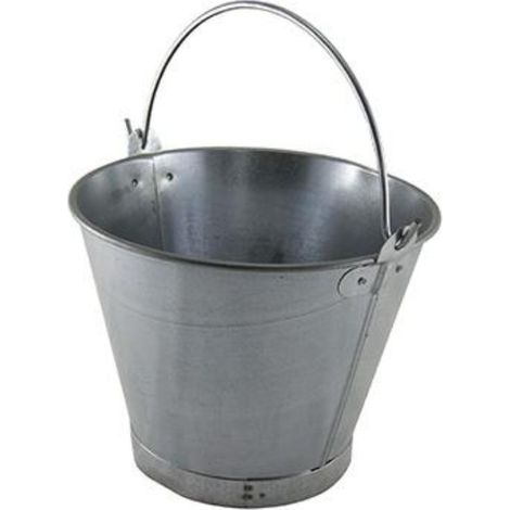 CUBO CHAPA GALVANIZADO ASA LISA 30 CM 10 L (1/3)