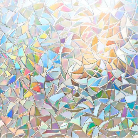 3D-Sichtschutzfolie für Fenster, selbstklebend, statisch, UV-beständig, 45 x 300 cm