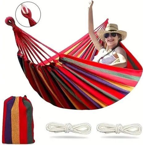 Hamac en toile avec colombio pour le camping en plein air (1/5)
