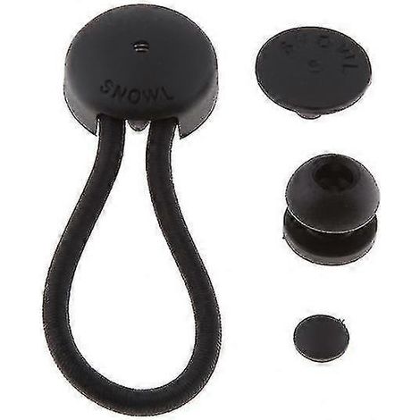 Kit de fixation robuste pour bâche de bateau avec sangle élastique à 4 boules, noir - Parfait (1/5)