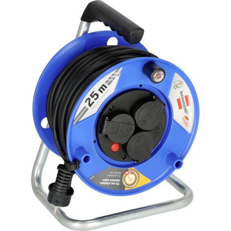 Brennenstuhl 9123020539 Avvolgicavo 25 m Nero Spina schuko (1/5)