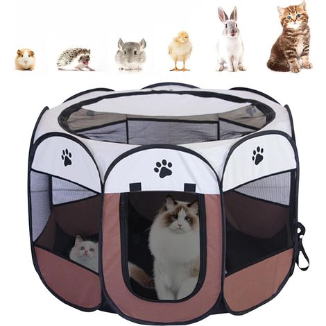 Tente pliable pour chat, cage pour chien, parc à chiots en tissu, parc à chiots pour chat et lapin. (1/5)