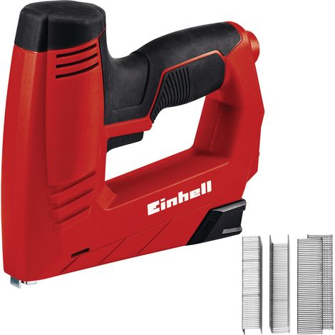 Einhell Agrafeuse électrique TC-EN 20 E (Dimensions agrafes: longueur 6-14 mm, largeur 11,4 mm, dimensions clous: longueur 14 mm, Livré avec 1000 agrafes et 500 clous)