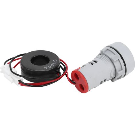 Compteur électrique numérique AC 220V, ampèremètre à panneau cristal, voyant rond rouge AD16-22DSA, indicateur de signal pour tableau (1/5)